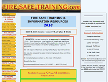 Tablet Screenshot of firesafetraining.com